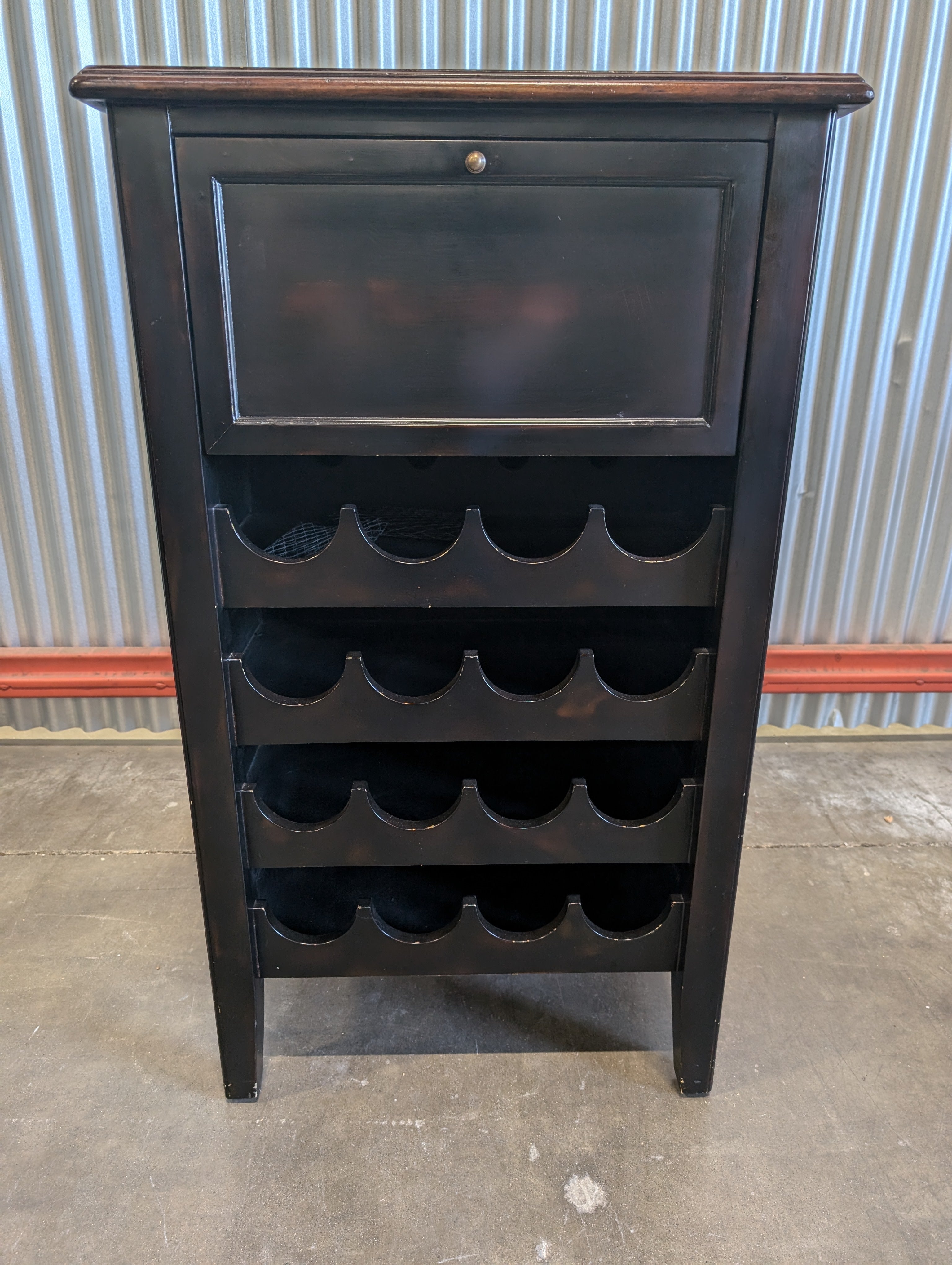 Dark Wood Wine Rack