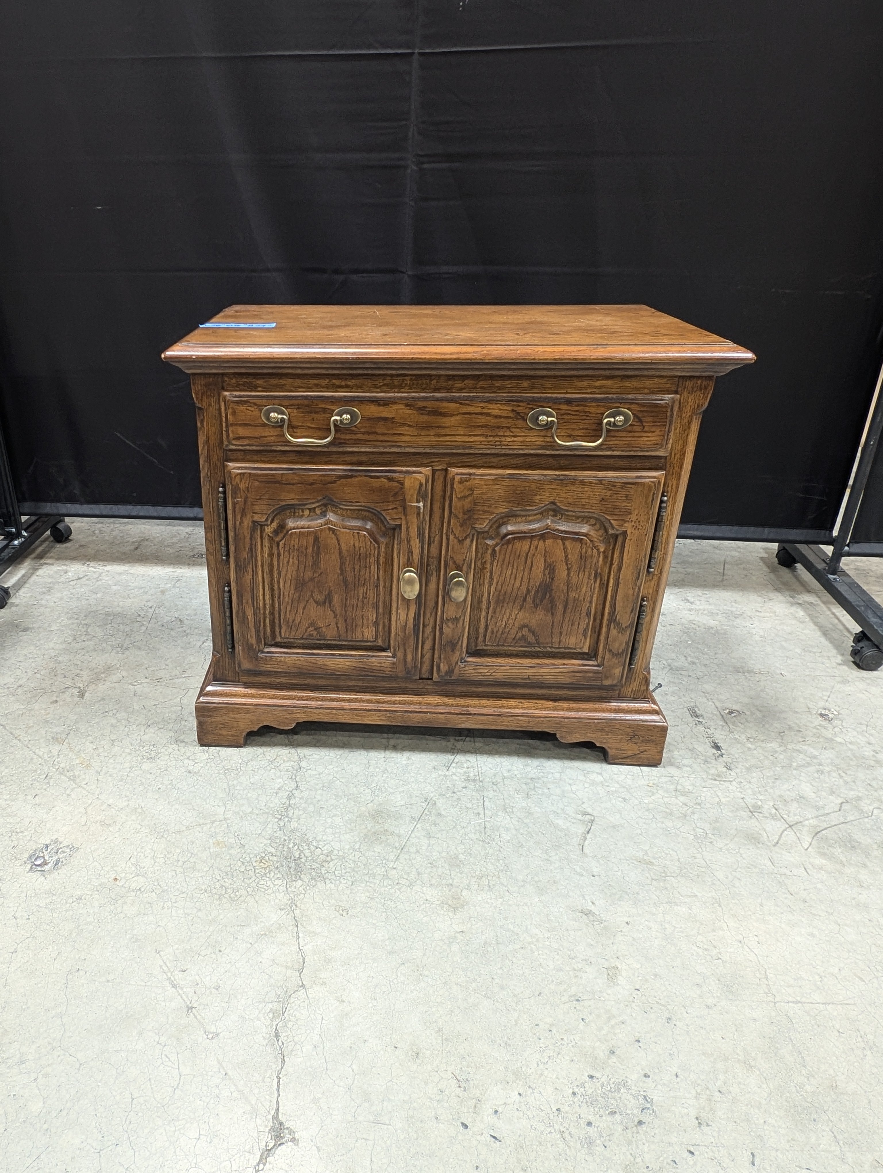 Hardwood Drexel Storage Cabinet with Paneled Doors