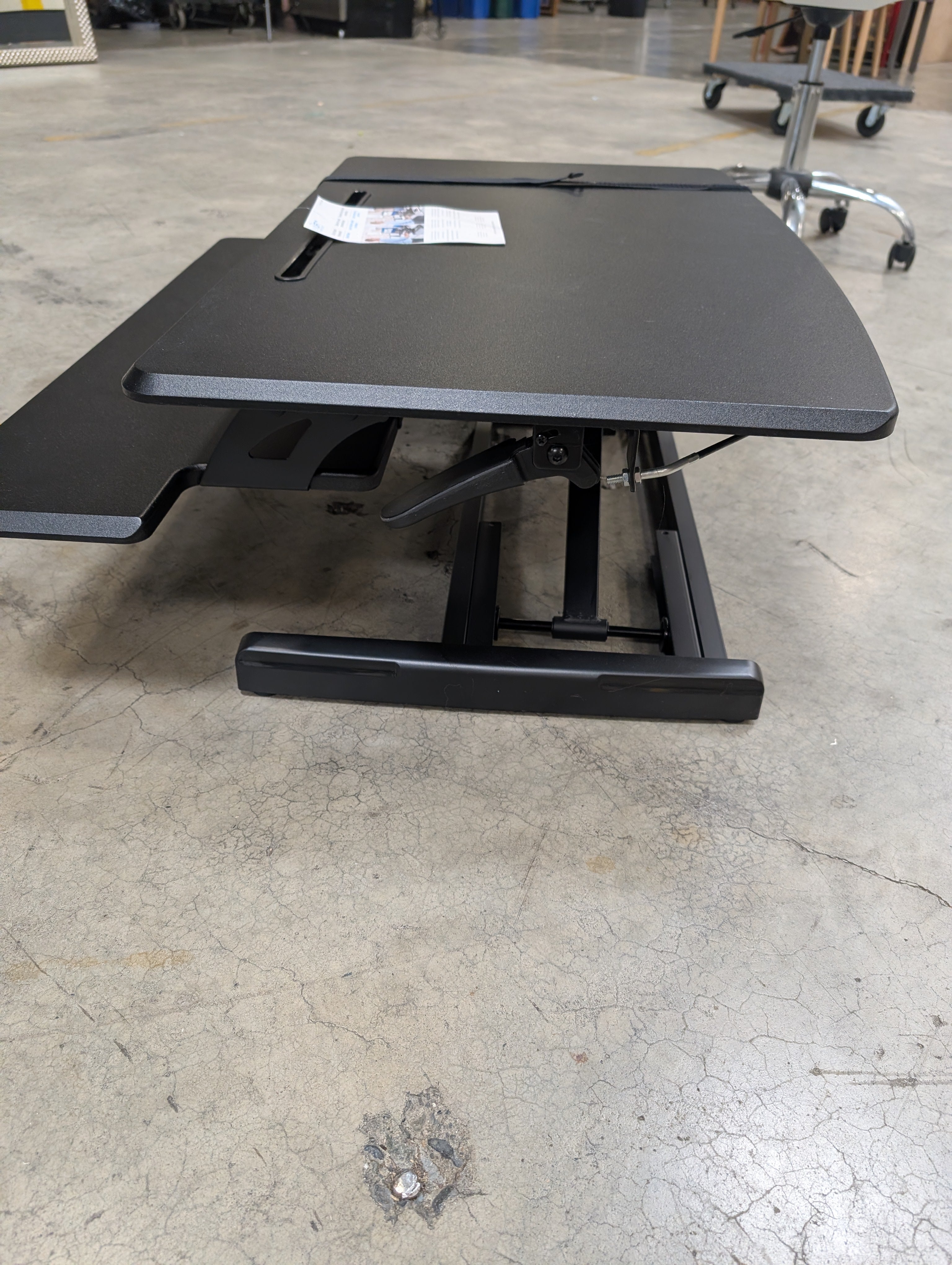Adjustable Black Sit-Stand Airlift Pro workstation