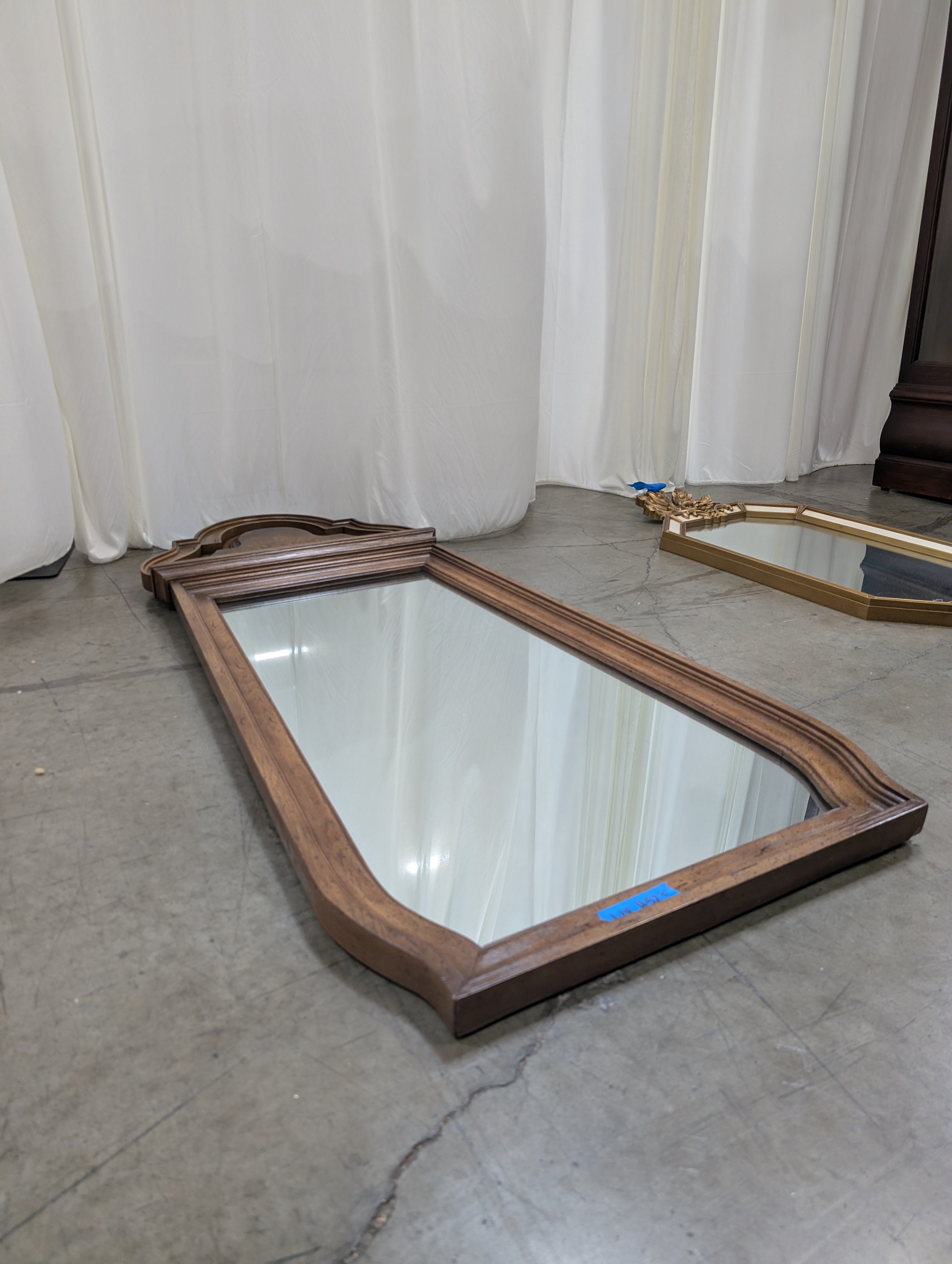 Traditional Carved Wood Wall Mirror