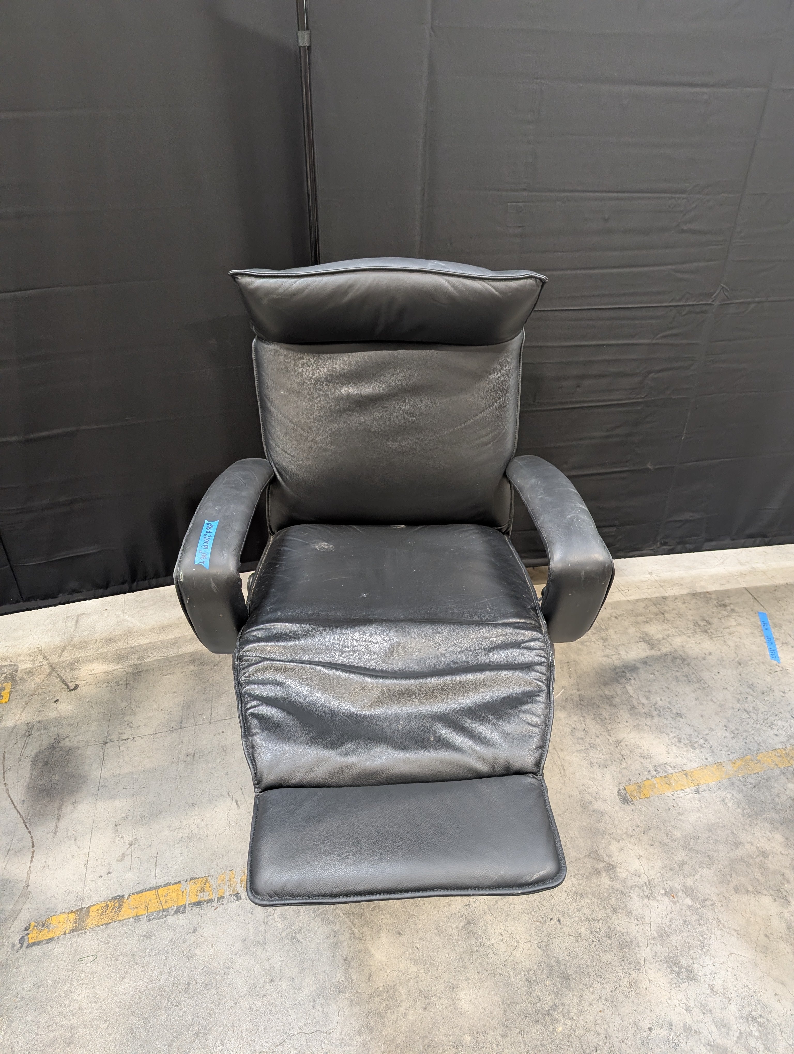 Padded High-Back Swivel Office Chair with Armrests